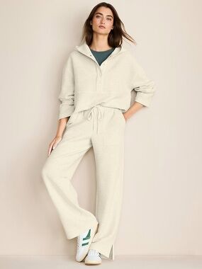 Lou & Grey Heathered Wafflestitch Snap Hoodie (Women’s XL)